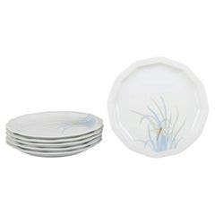 Tapio Wirkkala for Rosenthal Studio-Linie. Six "Dragonfly" salad plates, 1970s.