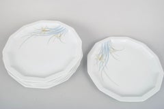 Tapio Wirkkala for Rosenthal Studio-Linie. Six "Dragonfly" dinner plates, 1970s.