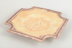 Ekeby. Large ceramic platter with relief motif. Art Deco style, 1930s