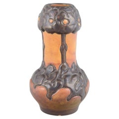 Ipsens Enke. Ceramic Art Nouveau vase with relief decoration. Ca 1910/20s