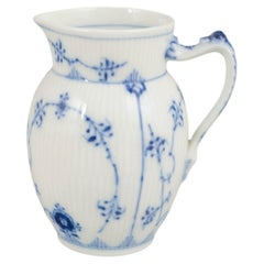 Royal Copenhagen, Blue Fluted Plain pattern. Porcelain creamer. 1980s