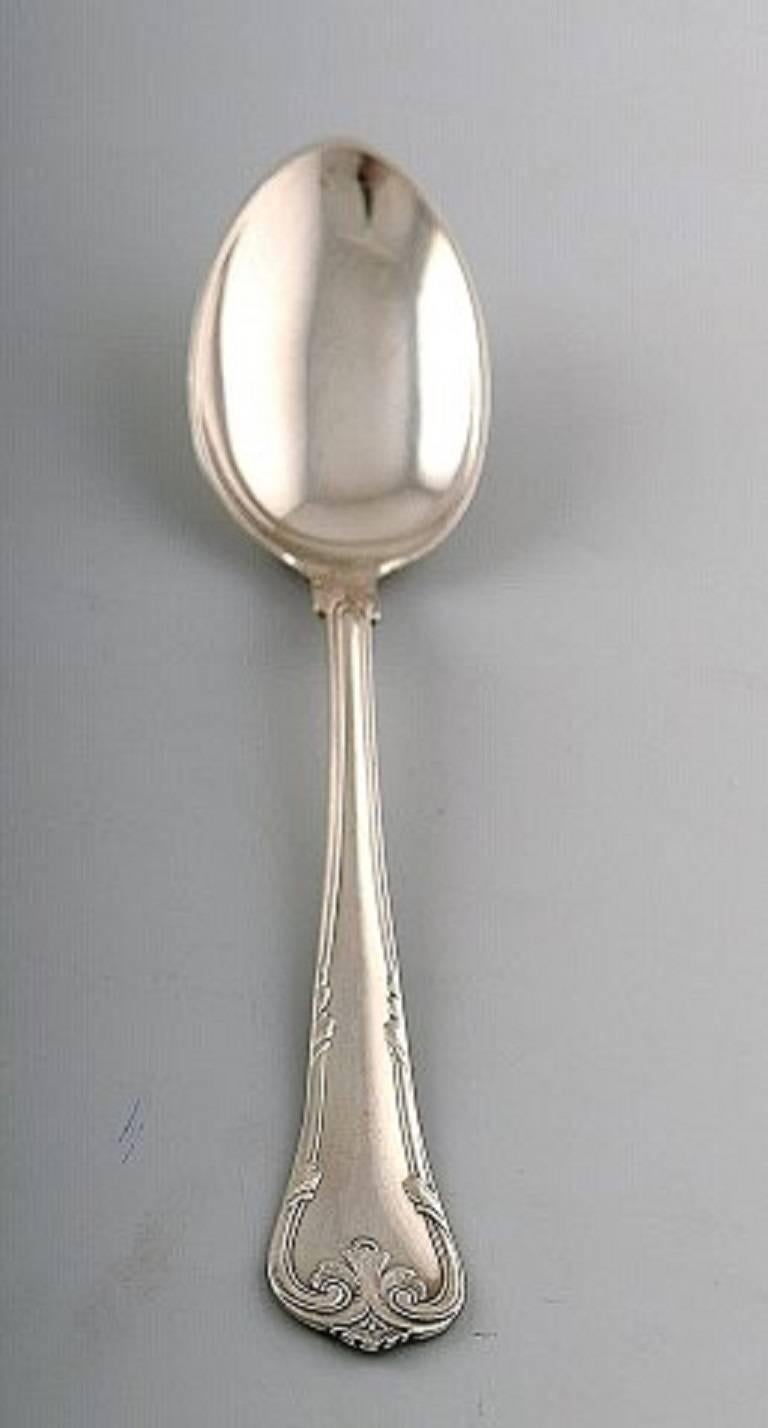 Danish Cohr Herregaard Cutlery, Three Tower Silver. Complete Lunch Service for Four P. For Sale