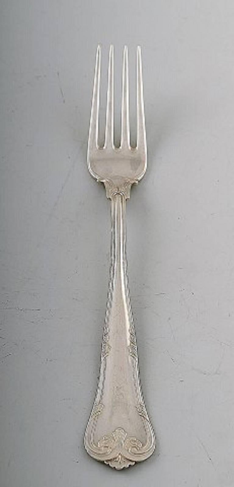 Cohr Herregaard, Three Towers Silver ‘0.830’, Denmark, Lunch Service for Six P In Good Condition For Sale In Copenhagen, DK