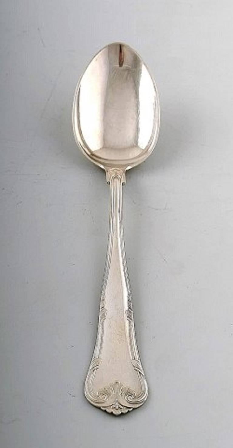 Danish Cohr Herregaard, Three Towers Silver, Denmark, Complete Dinner Service for Six P