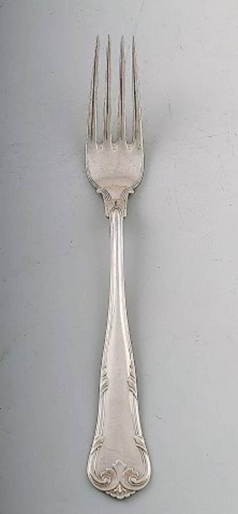 Mid-20th Century Cohr Herregaard, Three Towers Silver, Denmark, Complete Dinner Service for Six P