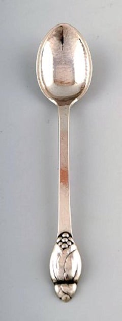 Evald Nielsen Number 6, Teaspoon in Silver. 7 Spoons in Stock. Denmark 1920/30s