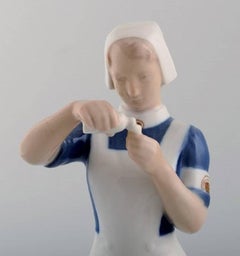 Bing and Grondahl Nurse, Porcelain Figurine, Number 2226