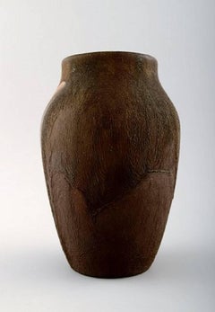 Søren Kongstrand & Jens Petersen Style, Ceramic Vase, Glaze in Brown Shades