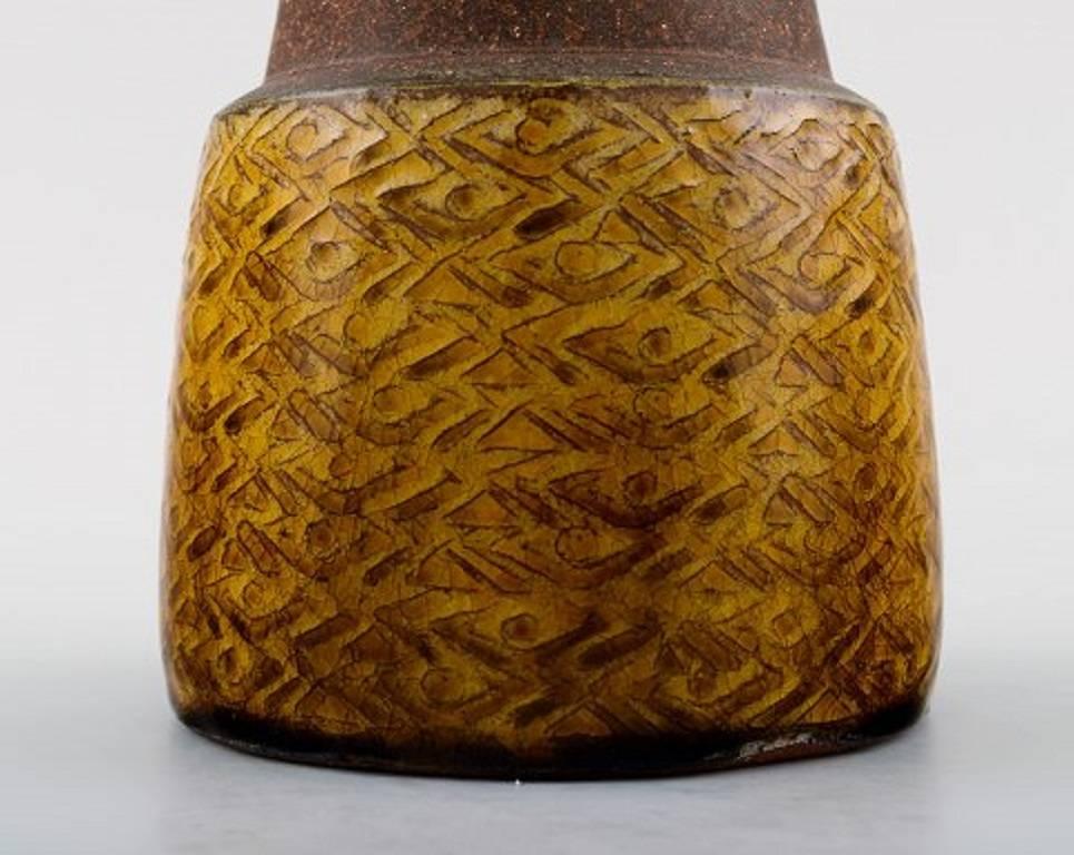 Scandinavian Modern Kähler, Denmark, Glazed Stoneware Vase, Nils Kähler, 1960s