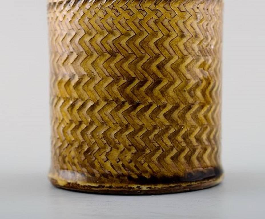 Scandinavian Modern Kähler, Denmark, Glazed Stoneware Vase Nils Kähler, 1960s