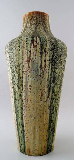 Jean Langlade French Ceramist, Large Floor Vase, Early 1900s