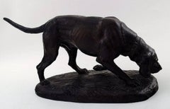 Ipsens Denmark, Model Number 729, Terracotta, Hound on Socket, circa 1910s