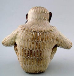 Rörstrand Stoneware Figure by Gunnar Nylund, Monkey