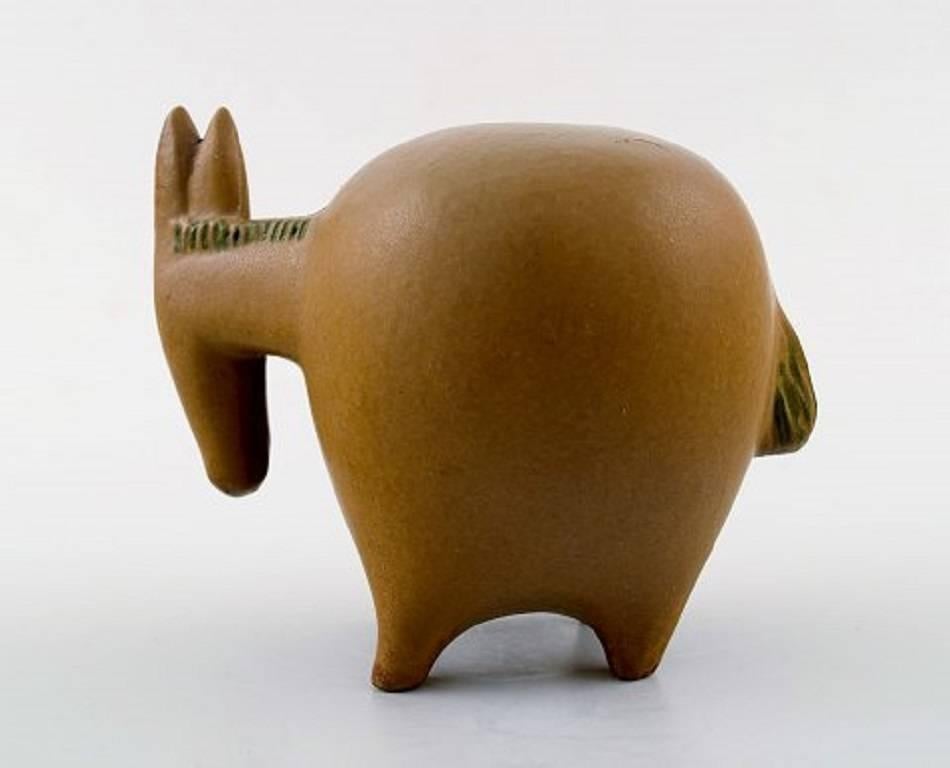Scandinavian Modern Lisa Larson Gustavsberg Donkey in Ceramics from the Series 