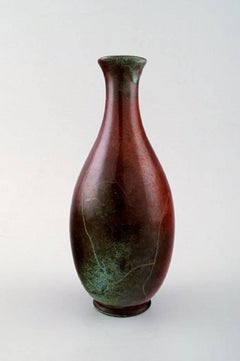 Richard Uhlemeyer, German Ceramist, Four Ceramic Vases, Beautiful Glaze