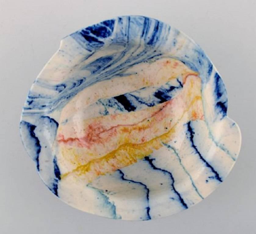 Cilla Adlercreutz, Swedish Ceramist, Six Unique Bowls, 1985 In Excellent Condition In Copenhagen, DK
