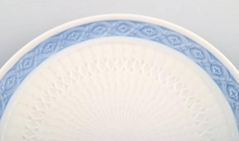 Art Nouveau 28 Plates, Royal Copenhagen Blue Fan, Bread and Butter Plates For Sale