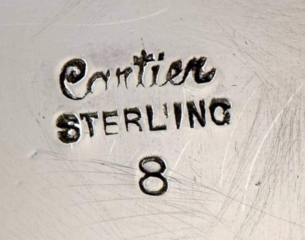 Set of 36, Sterling Silver Place Card or Menu Holders Made by Cartier, New York 2