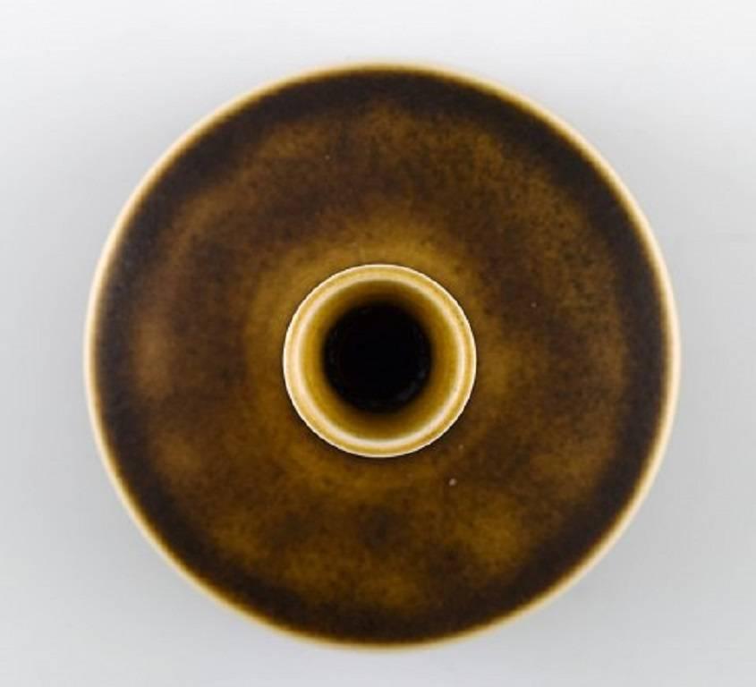 Scandinavian Modern Berndt Friberg Studio Ceramic Vase, Modern Swedish Design, Unique, Handmade For Sale