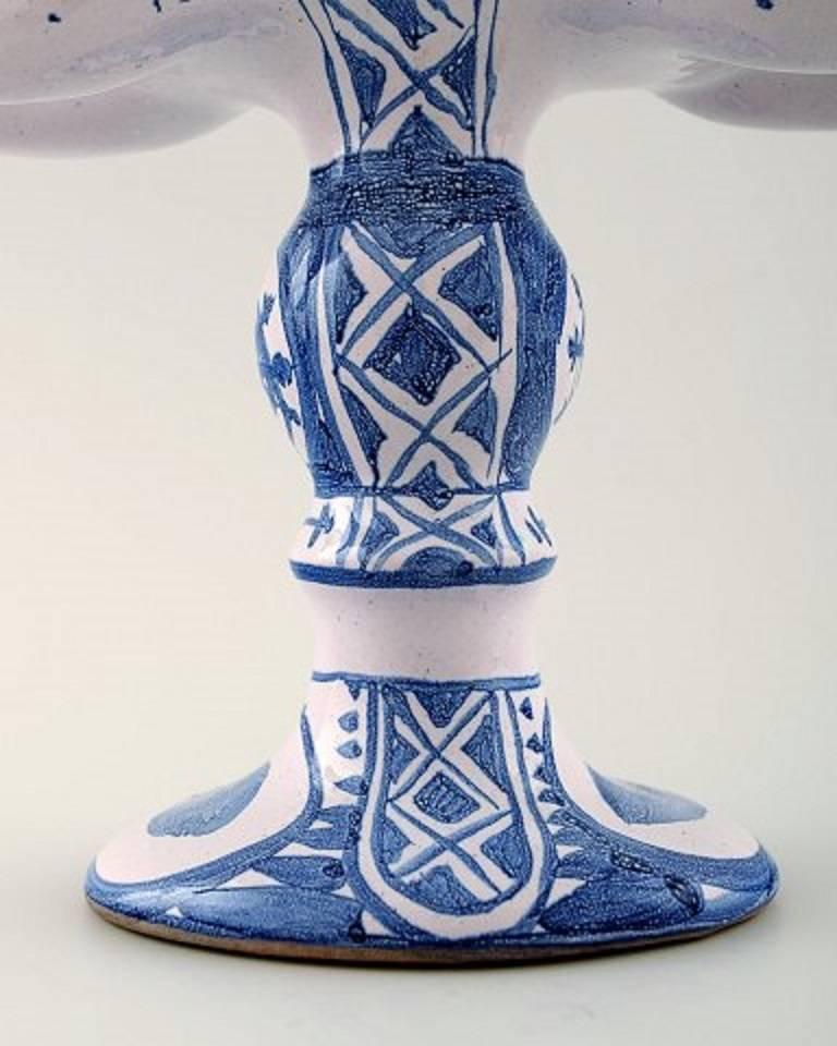 Late 20th Century Bjorn Wiinblad Figurine from the Blue House, Figure/Candlestick Rider on Horse