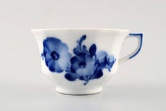 Nine-Piece Royal Copenhagen Blue Flower Angular, Espresso Cups, 'Mocca Cups'