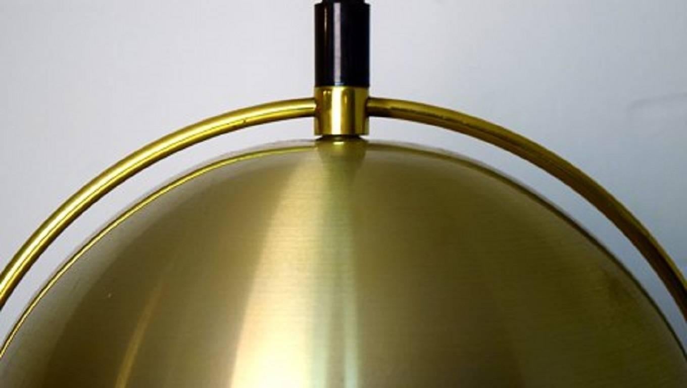 Scandinavian Modern Scandinavian Designer, Brass Ceiling Lamp For Sale