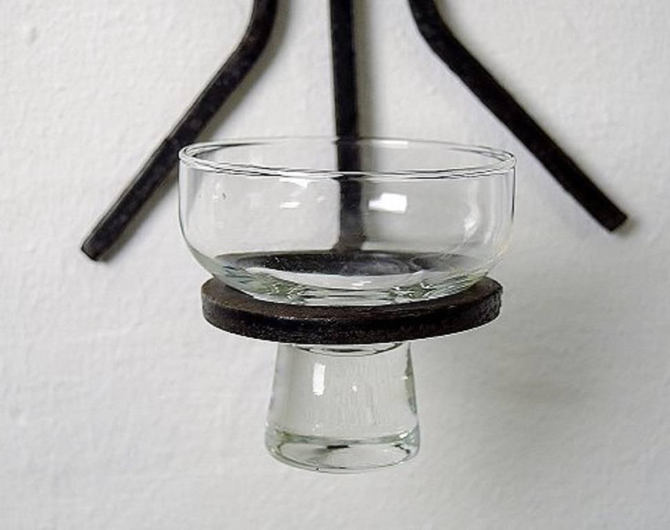 Scandinavian Modern Erik Höglund Style, Sweden, 1960-1970, Two Two-Armed Candlesticks in Cast Iron