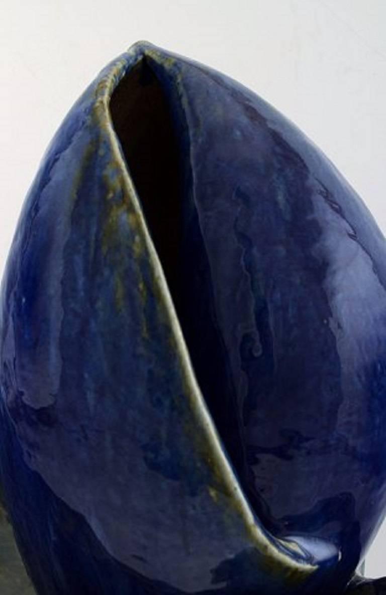 Gerda Åkesson Sculptural Object of Glazed Ceramics In Excellent Condition In Copenhagen, DK