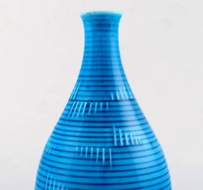 Art Deco B & G (Bing & Grondahl) Art deco turquoise vase in porcelain.  1920s.