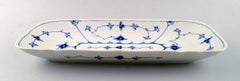 Bing & Grondahl / B&G Blue Fluted Rectangular Large Celery Dish
