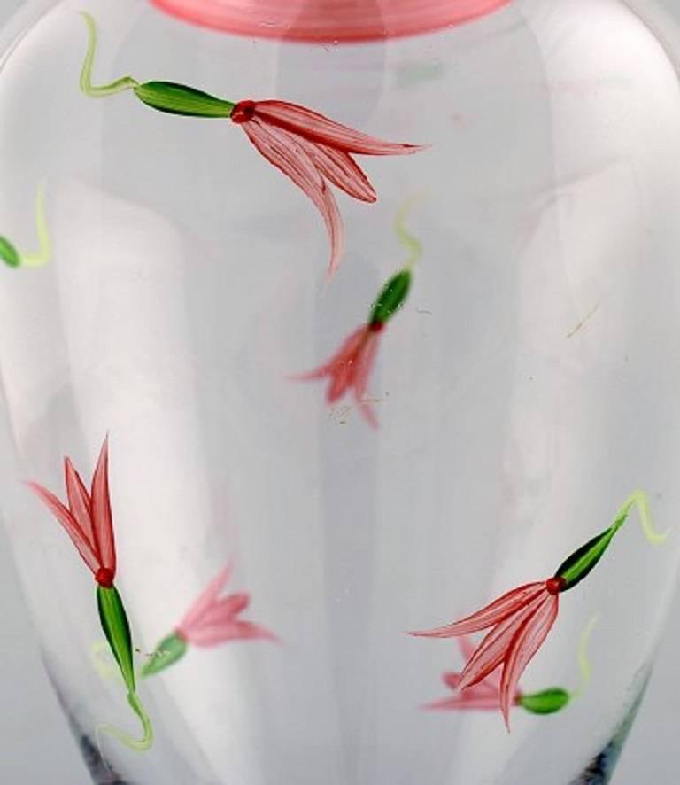 Scandinavian Modern Kosta Boda, Ulrica H. Vallien Art Glass Vase, Swedish Design, 1980s