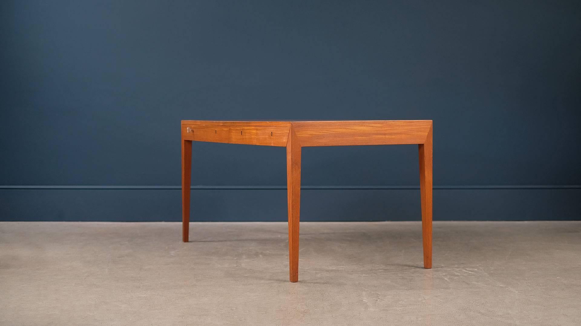 Scandinavian Modern Teak Desk by Haslev