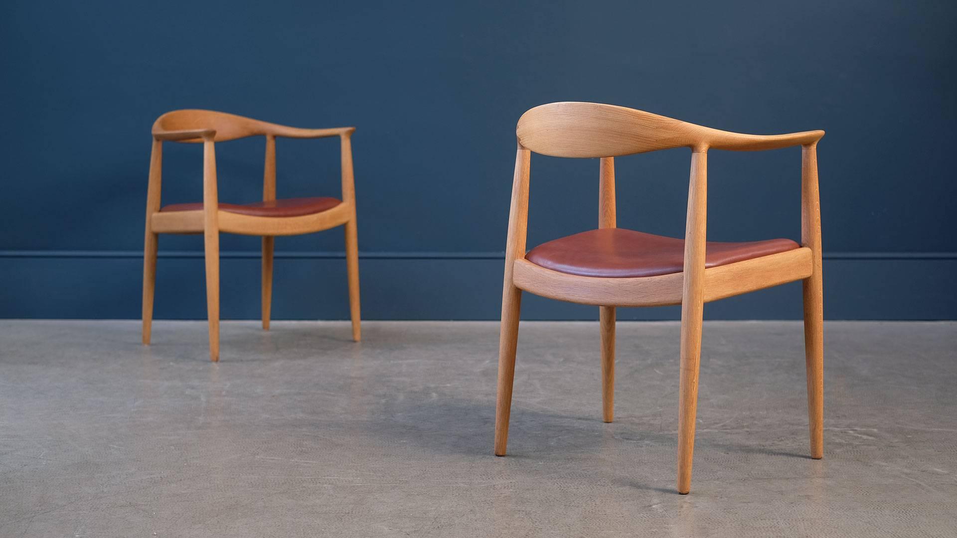 Danish Hans Wegner Round Chairs