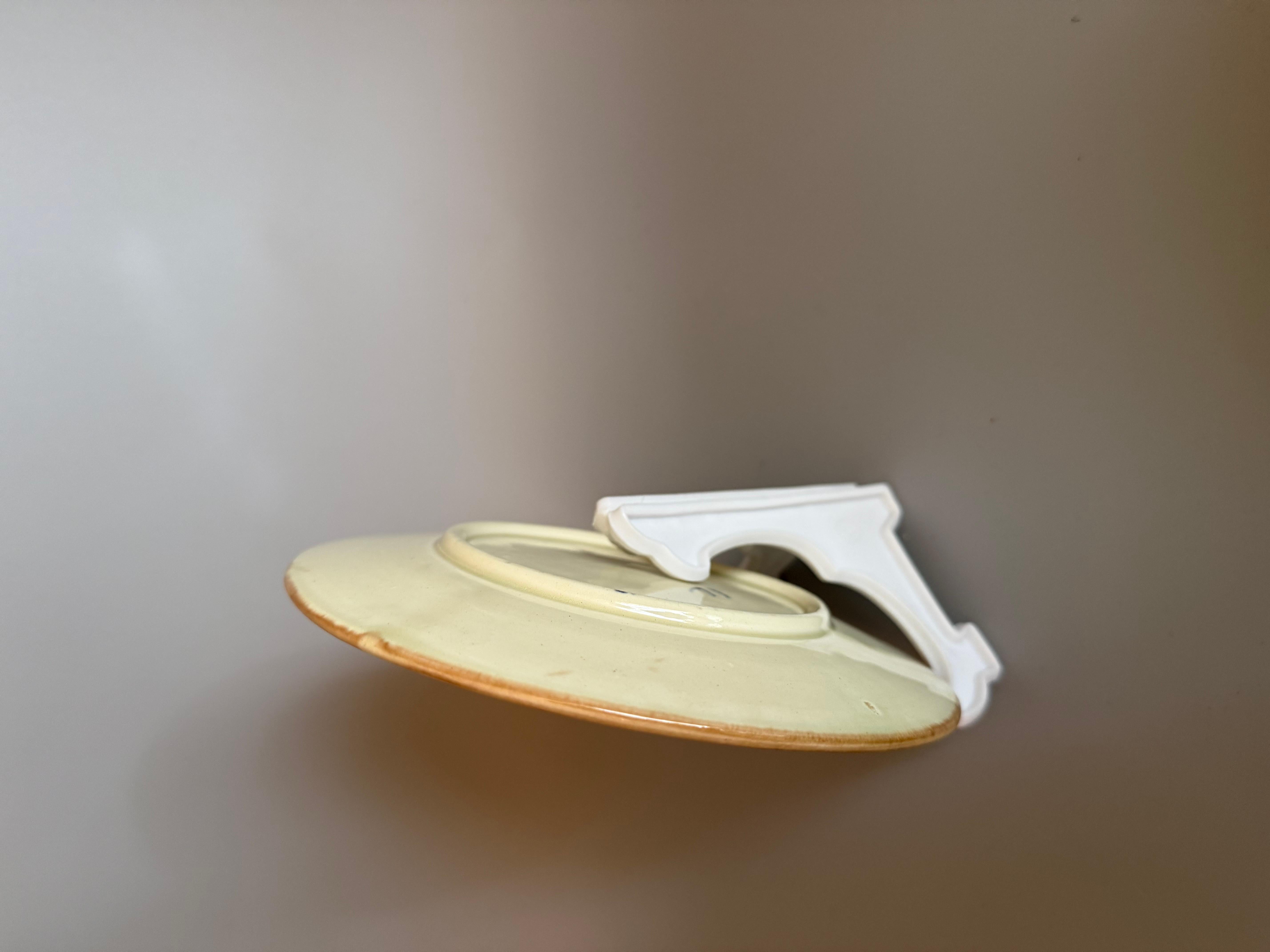 Art Nouveau Majolique Mûres Quatre Piates Rörstrand Suède 1910 en vente 3