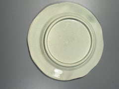 Art Nouveau Majolica Barbotine Plate Swallow Late 19th Century