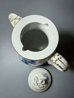 Rococo Tea Coffee Service Meissen Blue Flowers First Choice 1940s