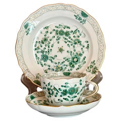 Meissen Porcelain Tea Coffee Set, Rococo Revival, Hand-Painted, 20th Century
