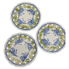 Art Nouveau Majolica Set Floral Design Villeroy Boch Germany