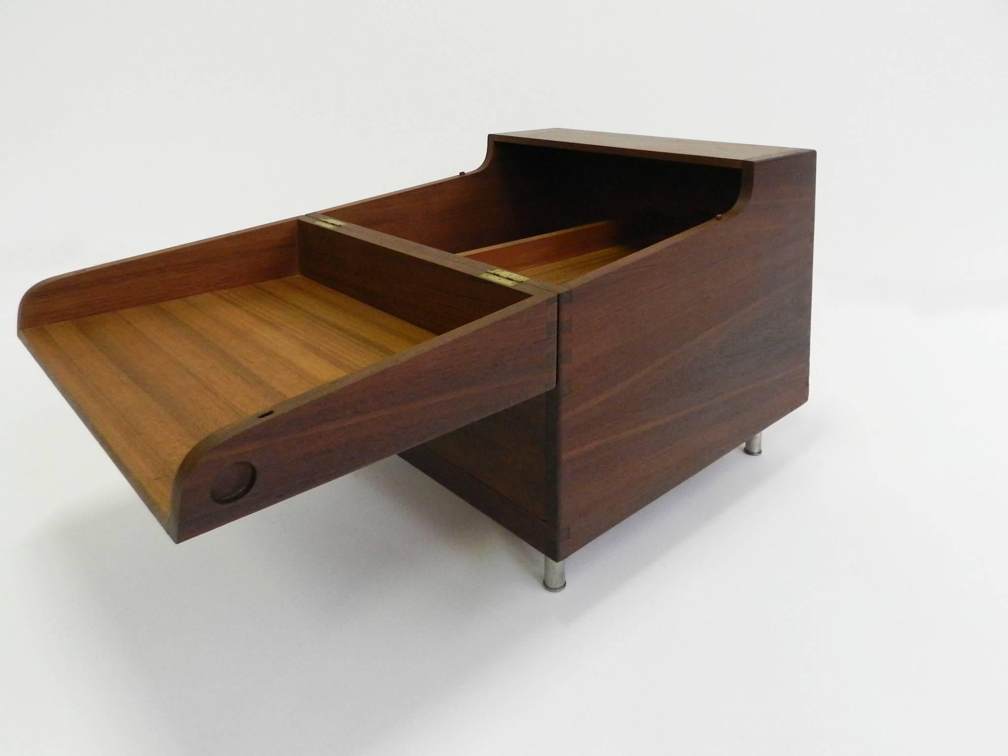 Danish Rare Cube Bar At-34 by Hans Wegner