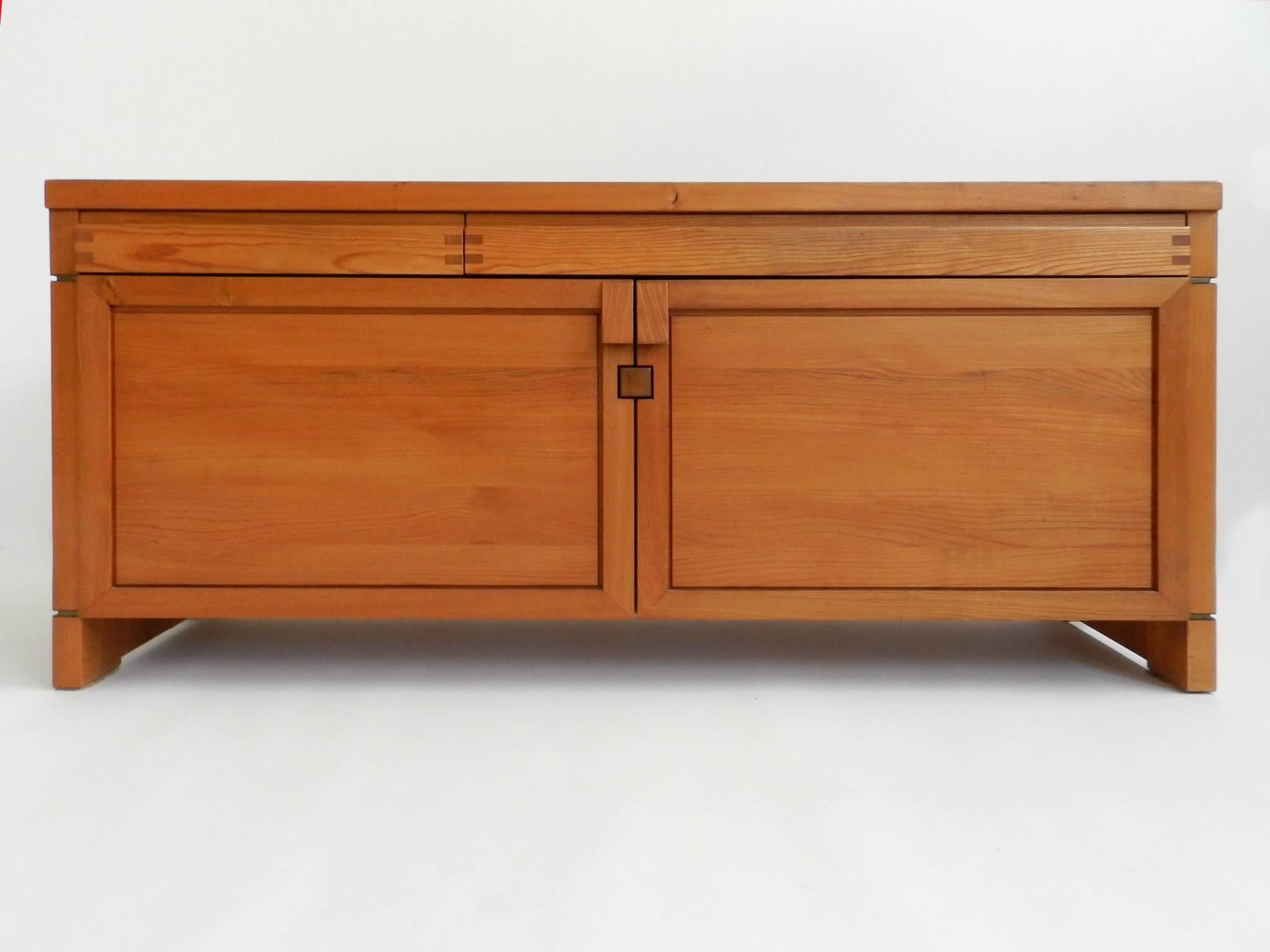 Very rare sideboard Model R08 by Pierre Chapo, France, 1960s.
  