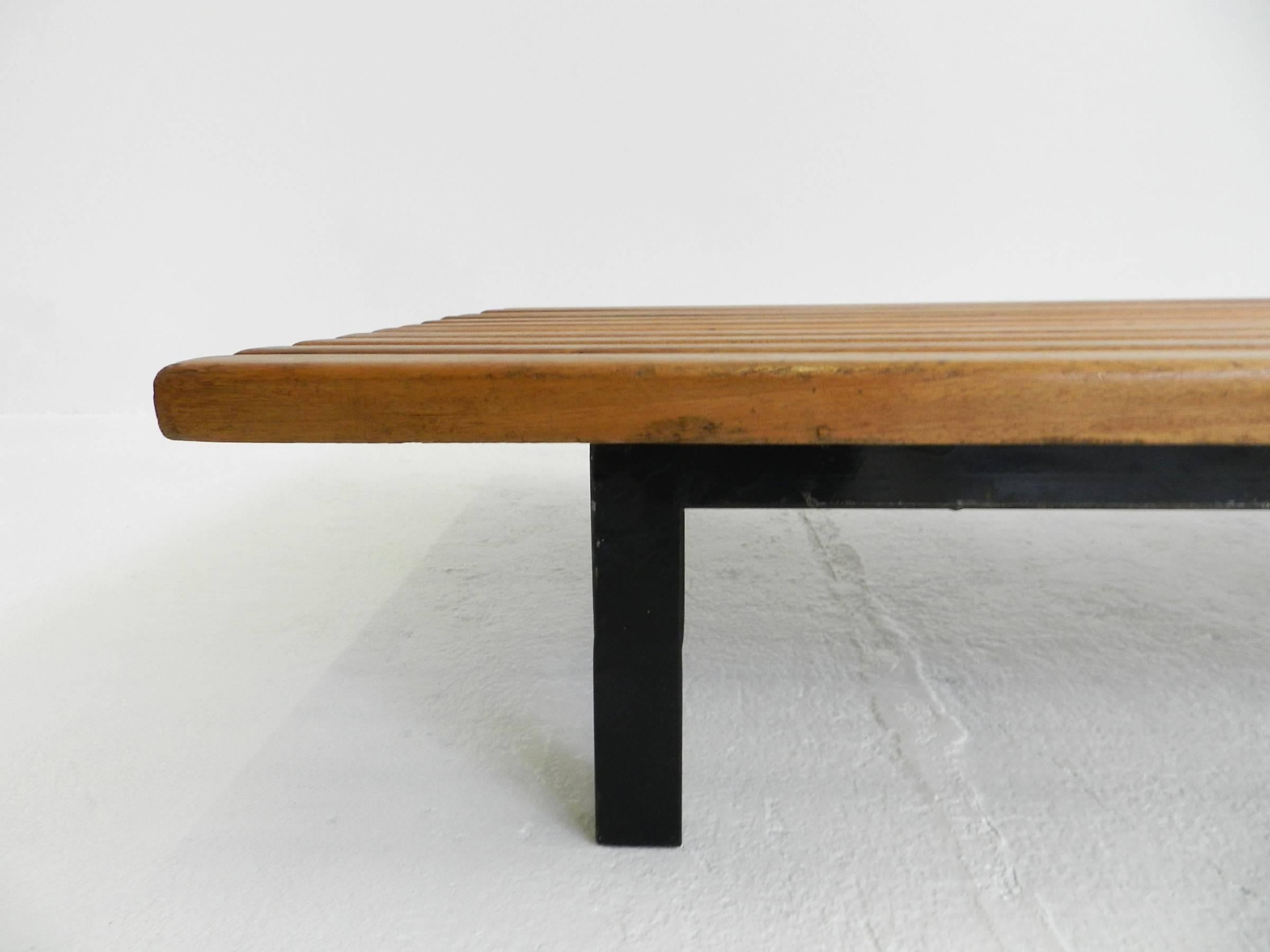 French Charlotte Perriand Bench from Cité Cansado, 1958