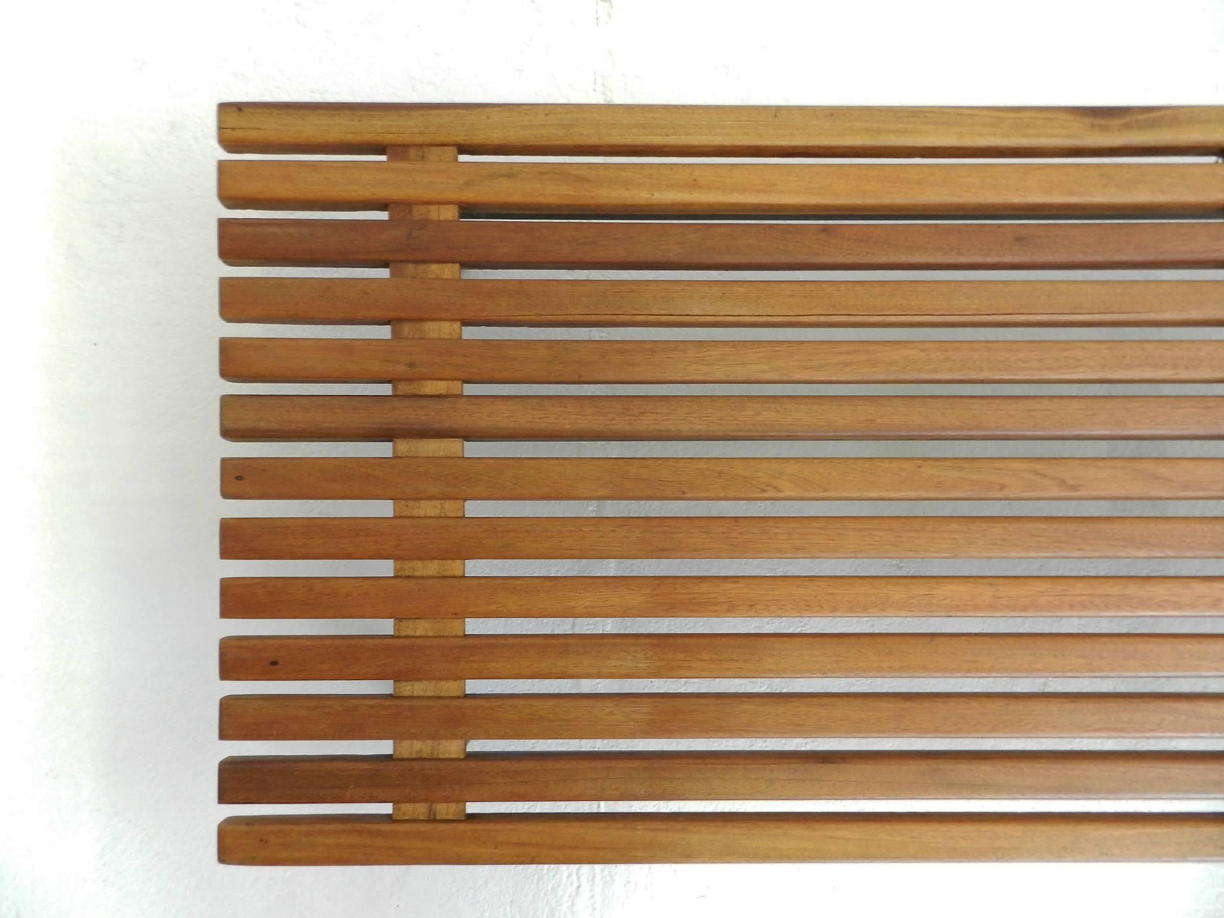Charlotte Perriand Bench from Cité Cansado, 1958 In Good Condition In Morbio Inferiore, CH