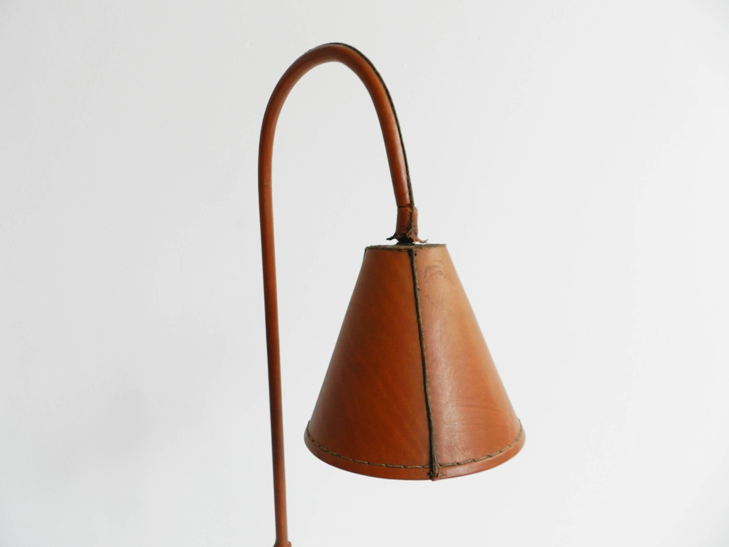 Leather Floor Lamp by Valenti, Spain 1