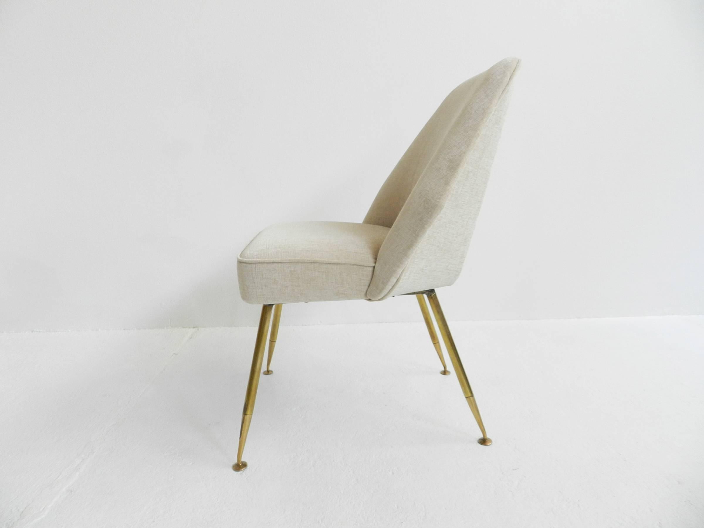 Mid-20th Century Super Elegant Chairs Mod. Campanula by Carlo Pagani, Italy, 1952