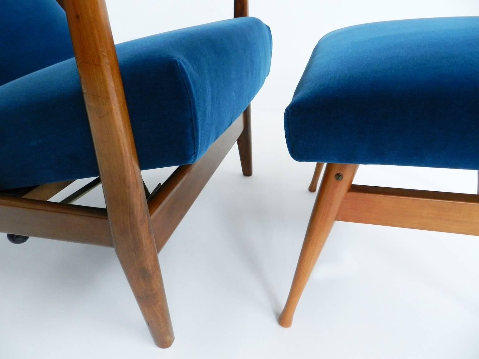 Mid-20th Century Lounge Chair Model 829 Selected by Gio Ponti for Hotel Parco dei Principi