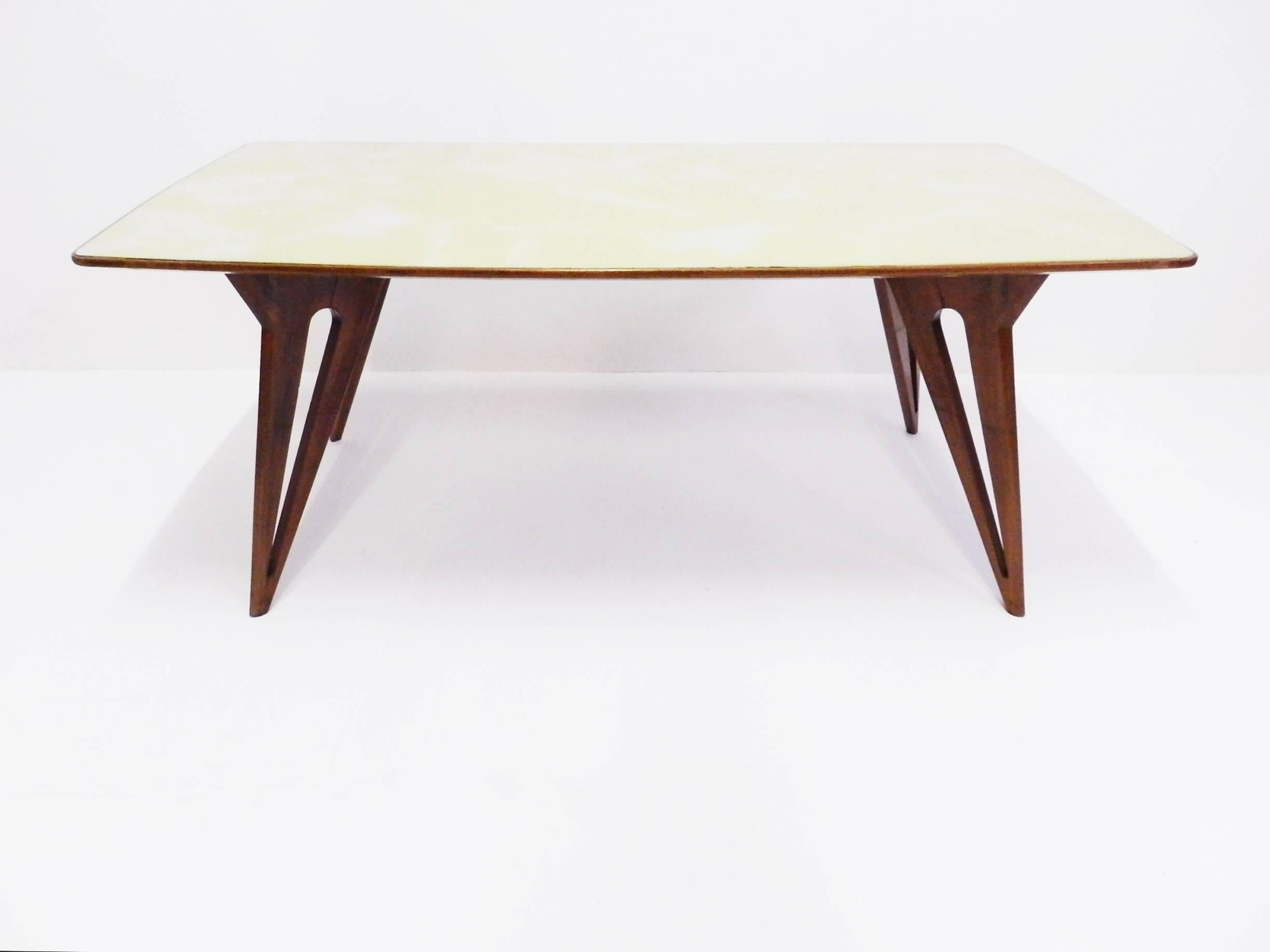 Mid-Century Modern Stunning Italian Dining Table Ico Parisi Style For Sale