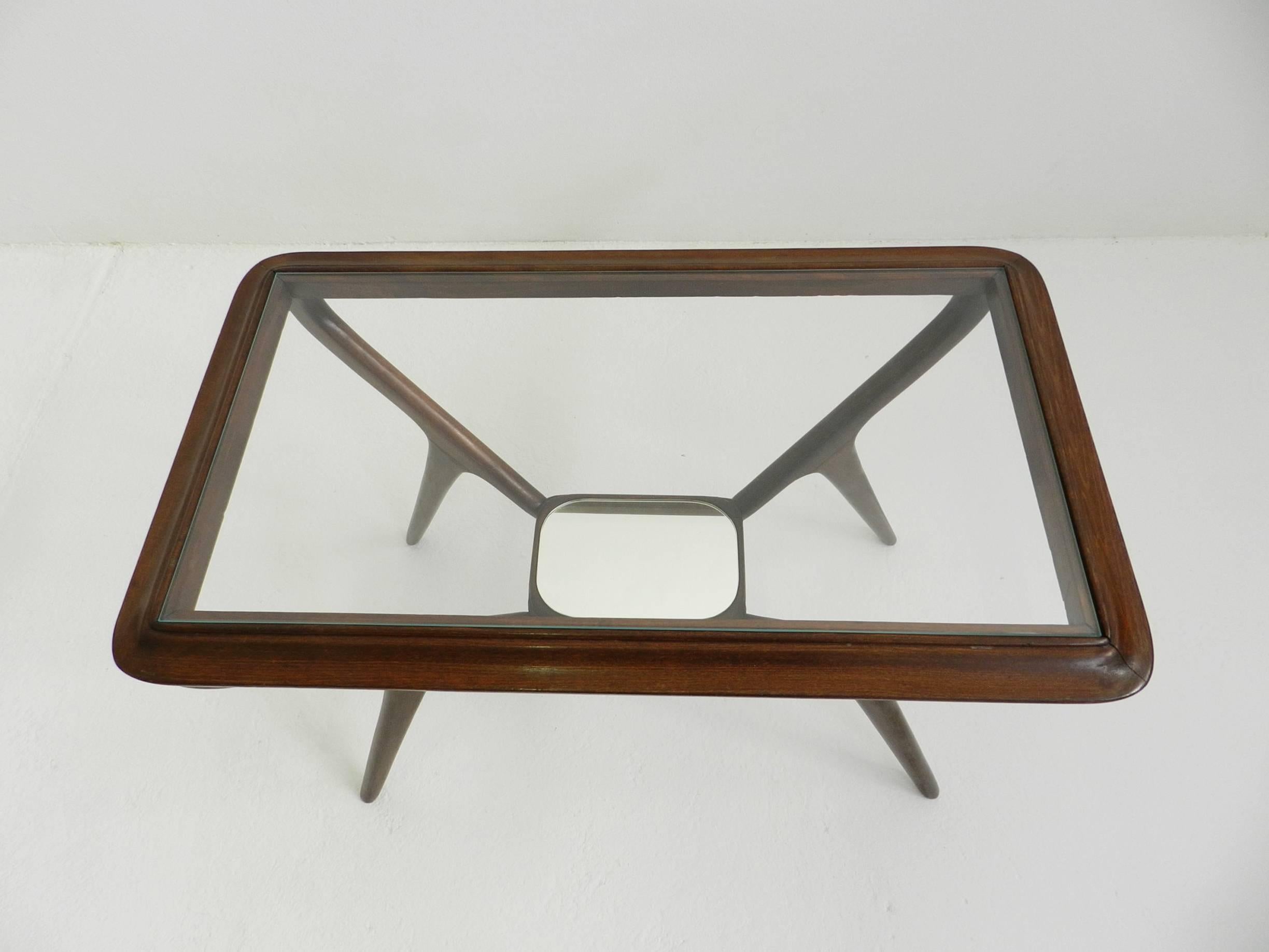 Elegant Mirrored Side Table In Excellent Condition In Morbio Inferiore, CH