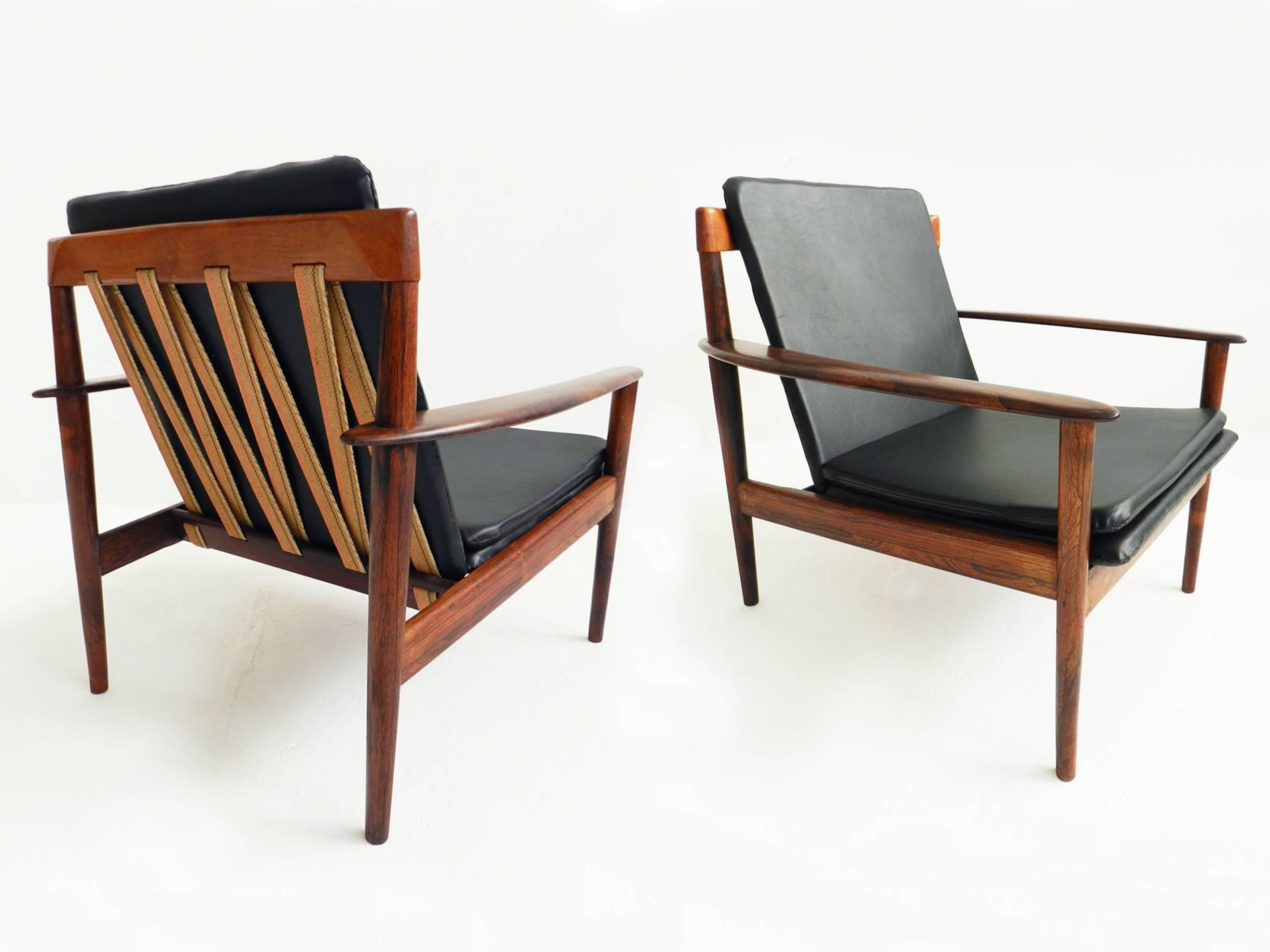 Beautiful and rare first edition1
950s Grete Jalk lounge chair, Mod. PJ (Poul Jeppesen) 56/1 (Model 56).