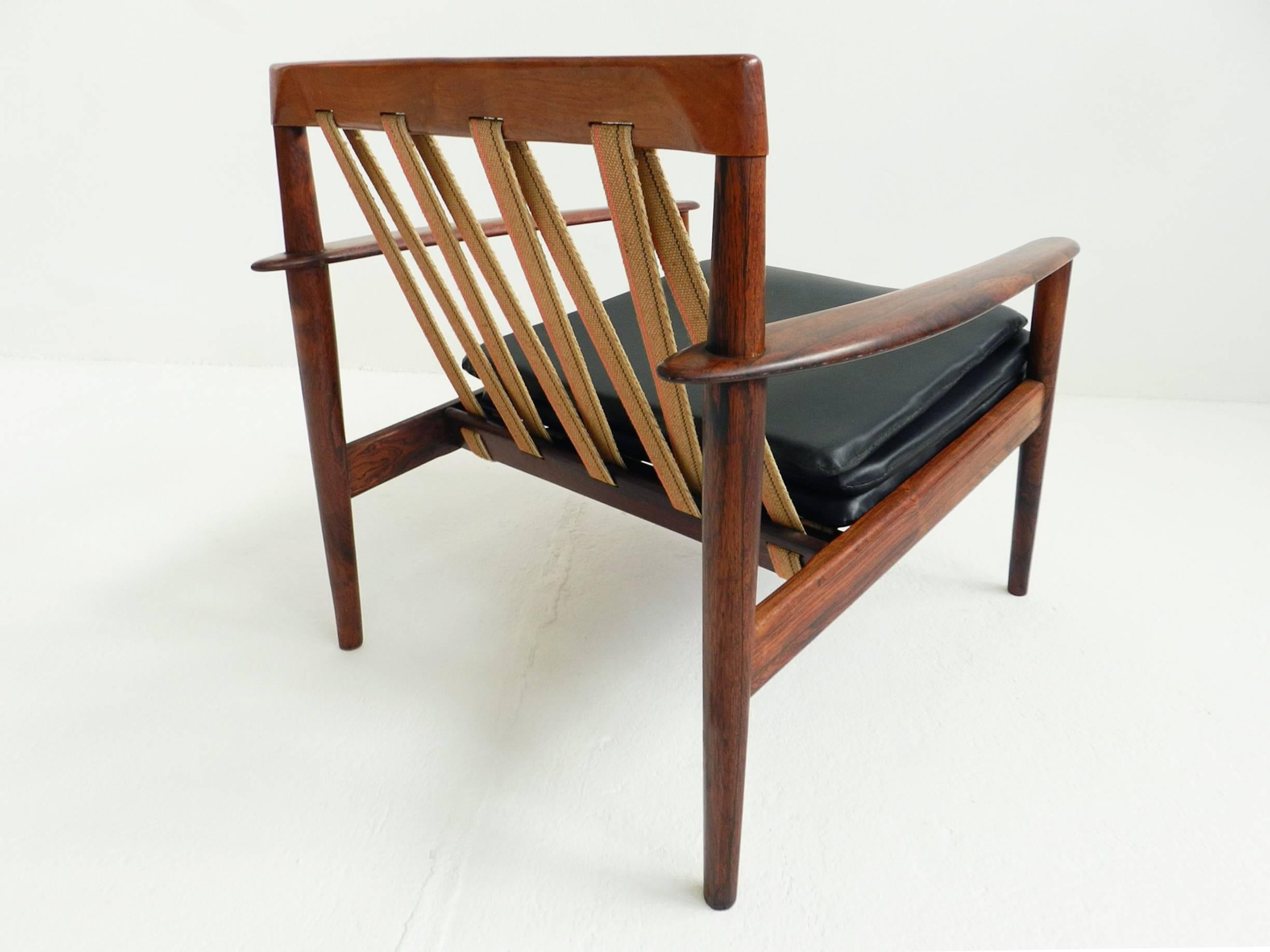 Pair of Grete Jalk Teak Easy Chairs Mod. PJ 56/1 Poul Jeppesen, Danish Modern In Excellent Condition In Morbio Inferiore, CH