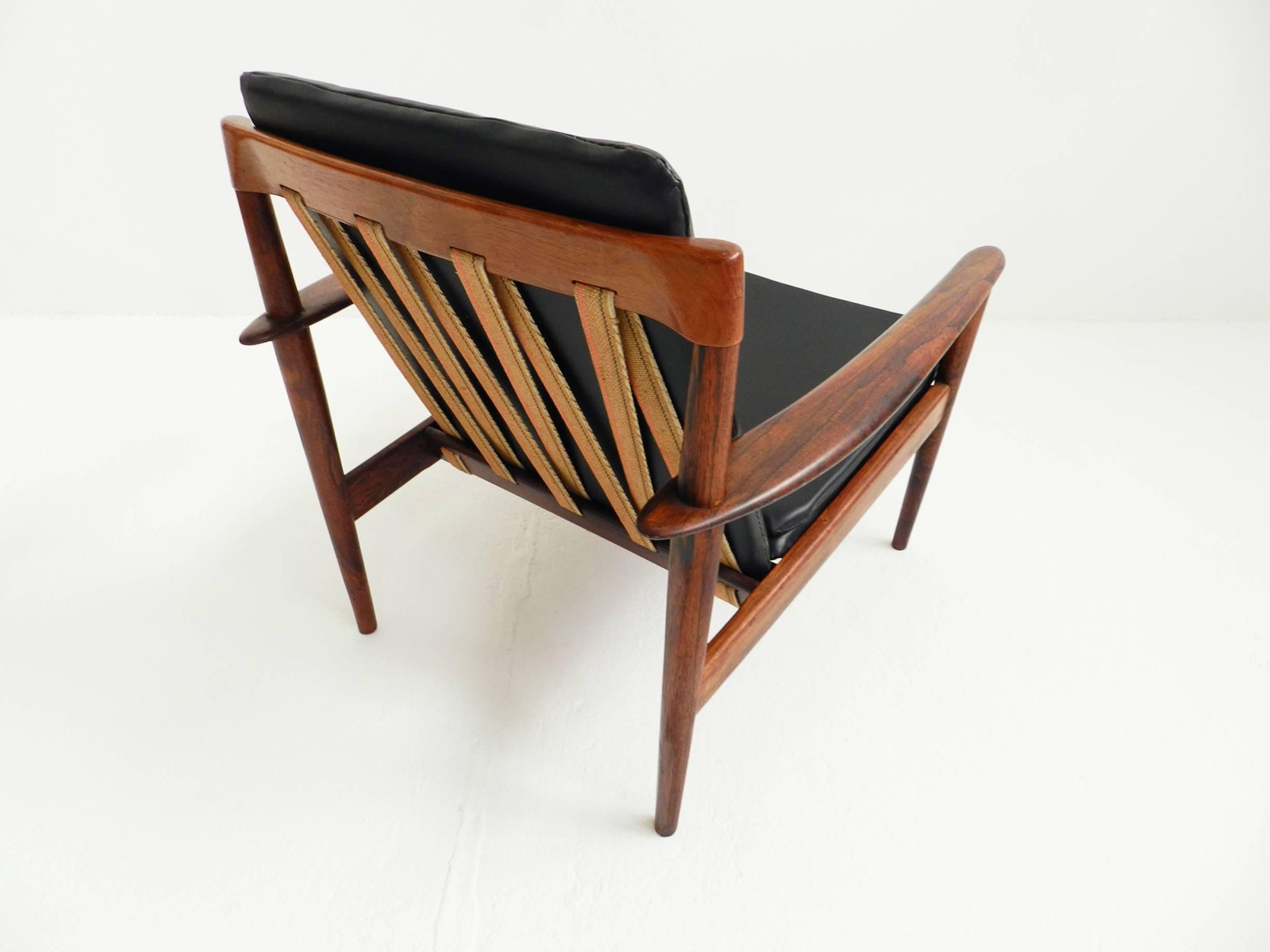 Pair of Grete Jalk Teak Easy Chairs Mod. PJ 56/1 Poul Jeppesen, Danish Modern 1